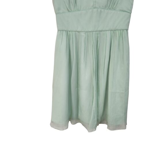 J.Crew Pleated Sleeveless Fit & Flare Dress With Pockets Lime Green Size 4 - Picture 3 of 9